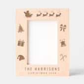 kerstfoto gegraveerde lijstjes (Voorkant)