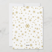 Kerstfoto | Geloof Faux Gold Foil Effect Feestdagenkaart (Achterkant)