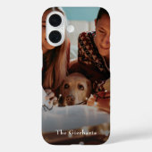 Kerstfoto Gepersonaliseerde vakantie Case-Mate iPhone Case (Achterkant)