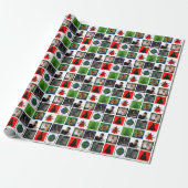 kerstfoto Gift Wrap HAMbyWG Cadeaupapier (Uitgerold)