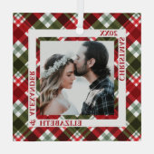 kerstfoto glas ornament (Achterkant)