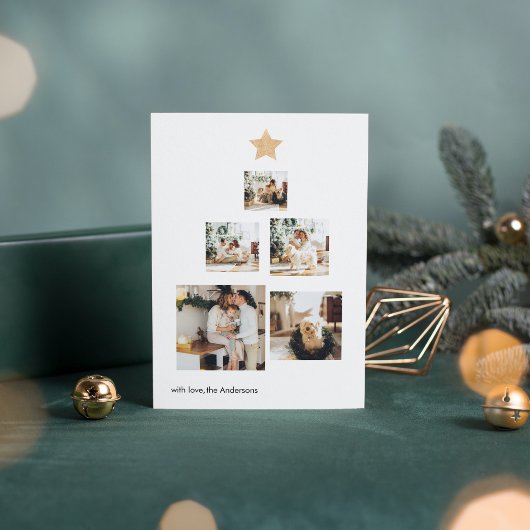 kerstfoto | Gold Star | Happy Holiday