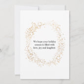 kerstfoto | Gold Star | Happy Holiday (Achterkant)