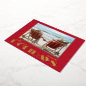 Kerstfoto goud folie feestdagenkaart (Gedraaid)