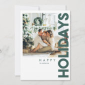 Kerstfoto | Groen Gelukkig Kerstfeest (Voorkant)