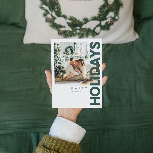 Kerstfoto | Groen Gelukkig Kerstfeest