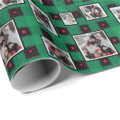 Kerstfoto groen inpakpapier (Rol Hoek)