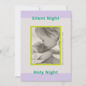 Kerstfoto groet pasgeboren baby feestdagenkaart (Voorkant)