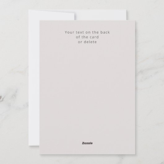 Kerstfoto groet pasgeboren baby feestdagenkaart (Achterkant)