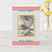 Kerstfoto groet pasgeboren baby kaart (Gele Bloem)