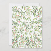 Kerstfoto Holly en Berries Feestdagenkaart (Achterkant)