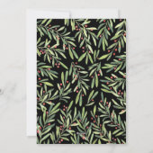 Kerstfoto Holly en Berries Feestdagenkaart (Achterkant)