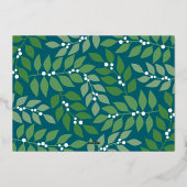 Kerstfoto horizontaal - met Gold JOY Folie Feestdagenkaart (Achterkant)