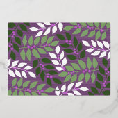 Kerstfoto, horizontaal met Gold MERRY Folie Feestdagenkaart (Achterkant)