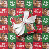 kerstfoto inpakpapier vel