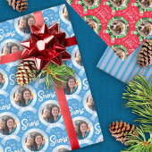 kerstfoto inpakpapier vel