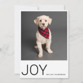 kerstfoto | Joy | Happy Holiday (Voorkant)