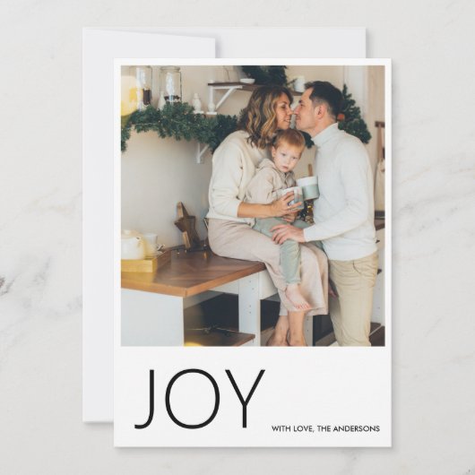 kerstfoto | Joy | Happy Holiday (Voorkant)