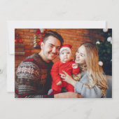 Kerstfoto Joy to the World Baby aangekondigd Kaart (Achterkant)