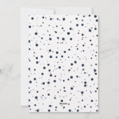 Kerstfoto 'Joy to the World' in marineblauwe kerst Feestdagenkaart (Achterkant)