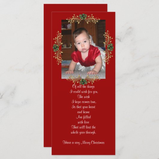 kerstfoto-Kaart (Voorkant / Achterkant)