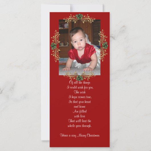 kerstfoto-Kaart (Voorkant)