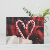 KERSTFOTO KAART | Kerst Kerststokken (Staand voorkant)