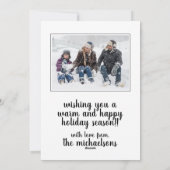 KERSTFOTO KAART | Prettig Kerstmis Rendier Kat (Achterkant)