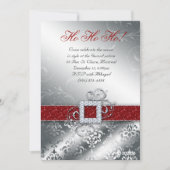 kerstfoto Kaart Santa Belt Glitter (Voorkant)