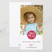 Kerstfoto kaart van Sinterklaas' goede lijst (Voorkant / Achterkant)