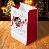 Kerstfoto Kalligrafie Script Medium Cadeauzakje