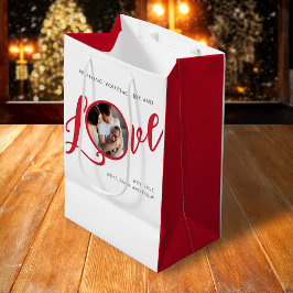 Kerstfoto Kalligrafie Script Medium Cadeauzakje