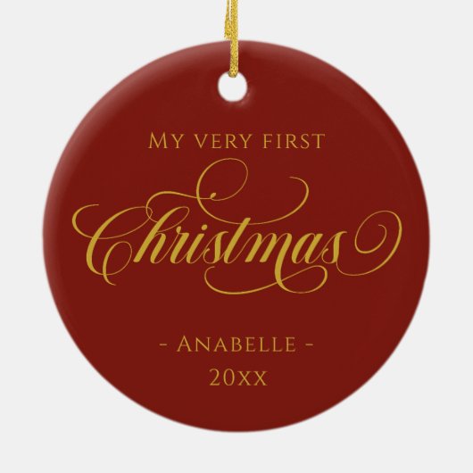 kerstfoto keramisch ornament (Achterkant)