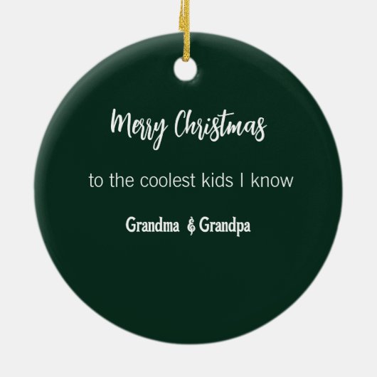 kerstfoto keramisch ornament (Achterkant)