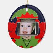 Kerstfoto Keramisch Ornament (Links)