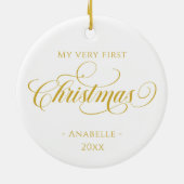 kerstfoto keramisch ornament (Achterkant)