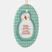 Kerstfoto  keramisch ornament (Rechts)