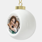 kerstfoto keramische bal ornament (Rechts)