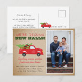 Kerstfoto Kerst Nieuwjaars- verhuisbericht Aankondigingskaart (Voorkant / Achterkant)