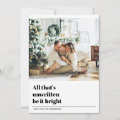 kerstfoto | Kerstcitaat | Happy Holiday (Voorkant)