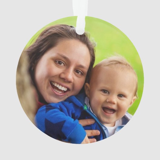 kerstfoto Kiwi Ornament (achterkant)