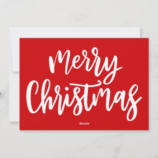 Kerstfoto laat het Sneeuwpenseelscript Feestdagenkaart (Achterkant)