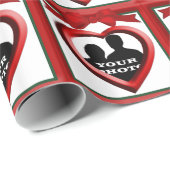 kerstfoto Lijst aangepast Cadeaupapier (Rol Hoek)