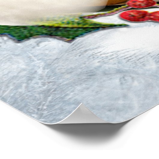 kerstfoto-lijst Baby Poster (Hoek)