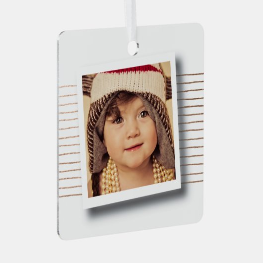 Kerstfoto Lijst DIY Sjabloon Metalen Ornament (Voorkant Rechts)