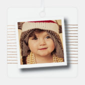 Kerstfoto Lijst DIY Sjabloon Metalen Ornament (Voorkant)