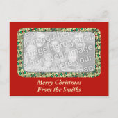 kerstfoto-Lijst Feestdagenkaart (Voorkant)