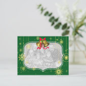 kerstfoto-Lijst Feestdagenkaart (Staand voorkant)