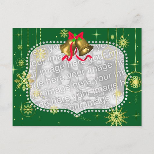 kerstfoto-Lijst Feestdagenkaart (Voorkant)