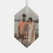 kerstfoto-Lijst Glas Ornament (Voorkant Rechts)